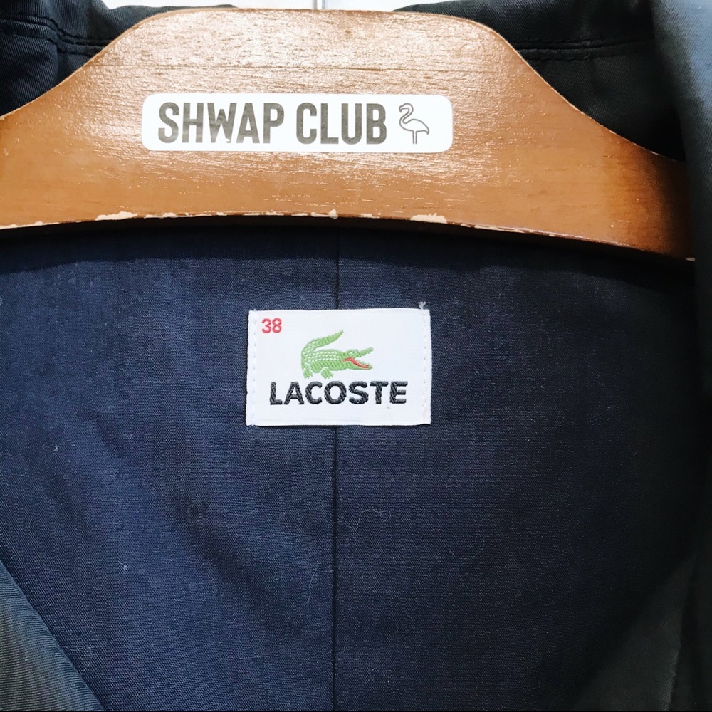 LACOSTE pea coat navy cotton - Picture 2 of 4